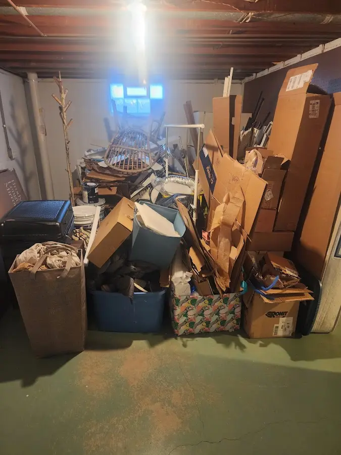 Roll-off dumpster container at job site for Construction Dumpster Rental in Lino Lakes